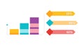 Segmented Horizontal Bar Chart for Data Distribution, vector design Generative AI Royalty Free Stock Photo