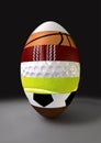 Segmented Sports Ball Royalty Free Stock Photo