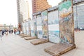 Segments of the Legendary ruined wall in central East Berlin at the Potsdamer platz