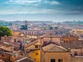 Segovia cityscape with roman aqueduct in Spain, Europe Royalty Free Stock Photo