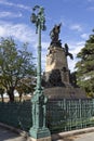 Segovia Lamppost and the Monument to the 2nd of May Rebels