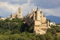 Segovia, monumental city. Alcazar, cathedral and churches. Royalty Free Stock Photo