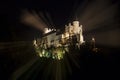 Segovia nocturnal, monumental city. Alcazar, cathedral and churches. Royalty Free Stock Photo