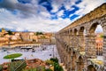 Segovia Spain Aqueduct Royalty Free Stock Photo