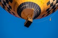 Colorful hot-air balloons against blue sky in Segovia Royalty Free Stock Photo