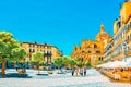 Landscape of Main Square (Plaza Major). In 1985 the old city of