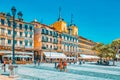 Landscape of Town Hall of Segovia on Main Square Plaza Major