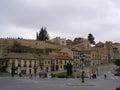 Segovia Spain Medieval Walls and Buildings city on the top of hill