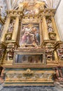 Segovia, Spain - October 9, 2017: .Chapel of the Holy Recumbent Christ