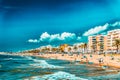 Seafront beach coast in Segur De Calafel Suburb of Barcelona. September 09 2014 in Segur De