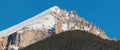 Seguret mountain with snow