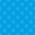 Segway battery pattern vector seamless blue