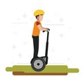 Segway design illustration Royalty Free Stock Photo