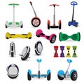 Segway monowheel solo wheel hoverboard gyroscooter set