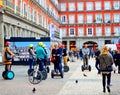 Segway Tour Plaza Mayor Madrid Spain Royalty Free Stock Photo