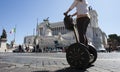 Segway in Venice square (Piazza Venezia - Roma)