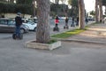 Segways in via del Circo Massimo in Rome, Italy