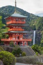 Seigantoji pagoda in Nachi Katsuura Royalty Free Stock Photo