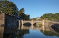 Seimon Ishibashi Bridge at Imperial Palace in Tokyo, Japan Royalty Free Stock Photo