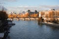 Seine. Autumn in Paris