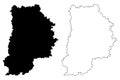 Seine-et-Marne Department France, French Republic, Ile-de-France region map vector illustration, scribble sketch Seine et Marne