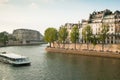 Seine Quay. Paris Royalty Free Stock Photo