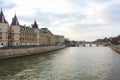 Seine River in the city of Paris, France Royalty Free Stock Photo