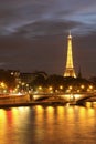 Seine river and Eiffel tower