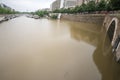 Seine river overflows in Paris