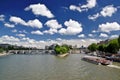 Seine River, Pount Neuf and Cite Island Royalty Free Stock Photo