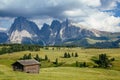 Seiser Alm, Alpe di Siusi landscape, Dolomites Alps, Italy