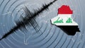 Seismic activity earthquake Iraq map