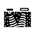 seismic surveying petroleum engineer glyph icon vector illustration
