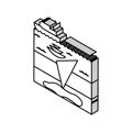 seismic surveying petroleum engineer isometric icon vector illustration