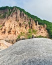 Seismically active valley in Hokkaido, Japan