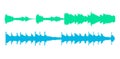 Seismogram earthquake seismic graph diagram. Seismometer or sound waves vibration richter activity Royalty Free Stock Photo