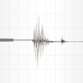 Seismogram seismic activity record