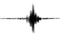SeismogramSeismic, earthquake activity record. Vector illustration.