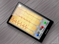 Seismograph app vector user interface