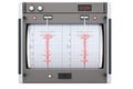 Seismograph closeup, 3D rendering Royalty Free Stock Photo