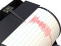 Seismograph instrument recording Royalty Free Stock Photo