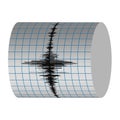 Seismograph recording vibrations earthquakes
