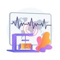 Seismology abstract concept vector illustration. Royalty Free Stock Photo