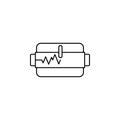 Seismometer seismic earthquake icon. Element of natural disaster icon