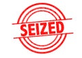 SEIZED Rubber Stamp Royalty Free Stock Photo