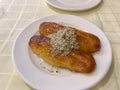 Sekerpare / Kalburabasti Traditional Ottoman Dessert with Nut Powder for Ramadan