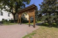 Seklerska Gate, symbolic wooden carved gate, Tarnow, Poland