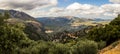 Selakano valley surrounded by Dikti mountains, Crete, Greece Royalty Free Stock Photo