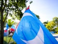 SELANGOR, MALAYSIA - 28 April 2018 : flags and banners of political parties that will participate in Malaysia`s 14th General Elect Royalty Free Stock Photo