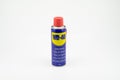 Selangor, Malaysia - September 1, 2019 : Can of WD 40 on a white background